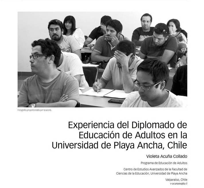 Experiencia del Diplomado de Educación de Adultos en la Universidad de Playa Ancha, Chile