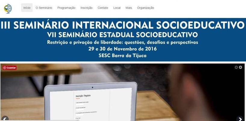 En Río de Janeiro III SEMINARIO INTERNACIONAL SOCIOEDUCATIVO