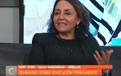 Violeta Acuña (UPLA) y Jorge Camors (UNESCO) dialogaron sobre educación a lo largo de toda la vida en Televisión Nacional Uruguay